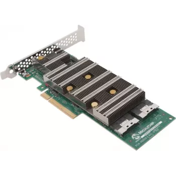 Microchip Adaptec SmartRAID Ultra 3254-16e /e 8GB SAS/NVMe 16 Port External PCIe x16 24 Gbps Low Profile RAID-ohjain