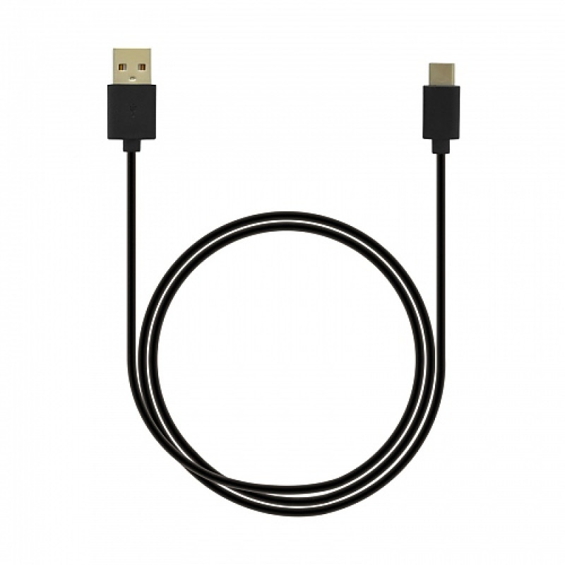 Emporia DATA-TC-GNG-B USB-A - USB-C kaapeli 1 m musta