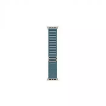Apple Watch Ultra 3 GPS + Cellular 49mm Natural Titanium -kotelo Blue/Bright Blue Trail Loop -rannekkeella - M/L