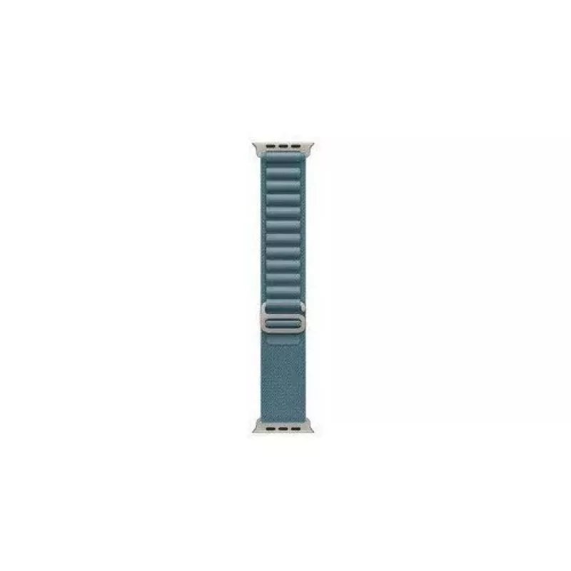 Apple Watch Ultra 3 GPS + Cellular 49mm Natural Titanium -kotelo Blue/Bright Blue Trail Loop -rannekkeella - M/L