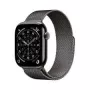 Apple Watch Series 11 GPS + Cellular 46mm Slate Titanium -kotelo Slate Milanese Loop -rannekkeella - S/M