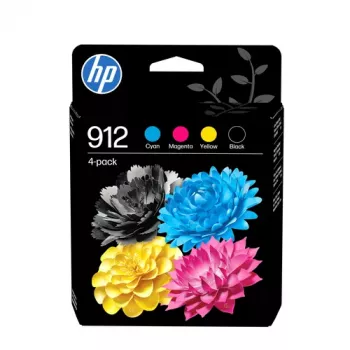 HP 912 Combo Pack, 4-pakkaus, musta/syaani/magenta/keltainen (6ZC74AE)