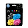 HP 912 Combo Pack, 4-pakkaus, musta/syaani/magenta/keltainen (6ZC74AE)