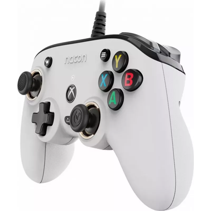 Nacon Compact Pro langallinen ohjain Xbox Series X|S, Xbox One & PC - valkoinen