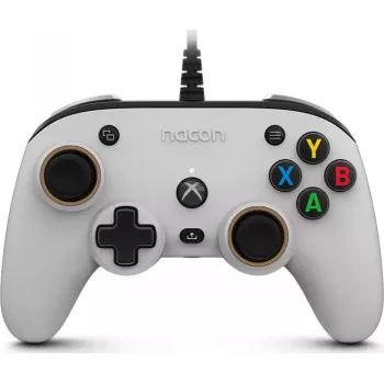 Nacon Compact Pro langallinen ohjain Xbox Series X|S, Xbox One & PC - valkoinen