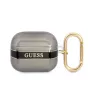 Guess GUA3HHTSK AirPods 3 -kotelo, musta, Strap Collection