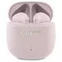Guess Printed Classic Logo - Bluetooth TWS -kuulokkeet + latauskotelo (vaaleanpunainen)