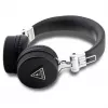 Guess Grained Classic Round Shape langattomat Bluetooth over-ear -kuulokkeet ENC:llä (musta)