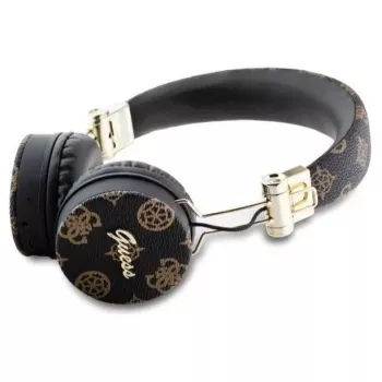 Guess Peony Script pyöreät langattomat over-ear -kuulokkeet Bluetooth 5.3:lla ja ENC:llä (musta)