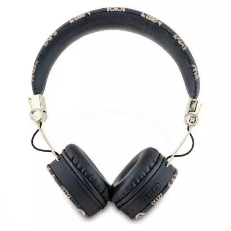 Guess Peony Script pyöreät langattomat over-ear -kuulokkeet Bluetooth 5.3:lla ja ENC:llä (musta)