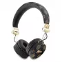 Guess Peony Script pyöreät langattomat over-ear -kuulokkeet Bluetooth 5.3:lla ja ENC:llä (musta)