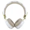 Guess 4G Triangle Round Shape - langattomat on-ear Bluetooth -kuulokkeet ENC:llä (valkoinen)