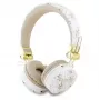 Guess 4G Triangle Round Shape - langattomat on-ear Bluetooth -kuulokkeet ENC:llä (valkoinen)