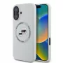 Karl Lagerfeld Silicone DoubleHeads And Circle MagSafe -kotelo Apple iPhone 16 - beige