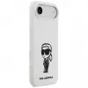 KARL LAGERFELD Silicone Case Karl Sketch & Logo MagSafe iPhone Air, valkoinen