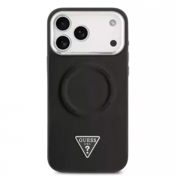 Guess Triangle Logo MagSafe -suojakotelo iPhone 17 Pro Max (musta)
