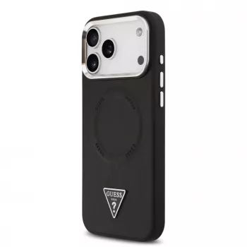 Guess Triangle Logo MagSafe -suojakotelo iPhone 17 Pro Max (musta)