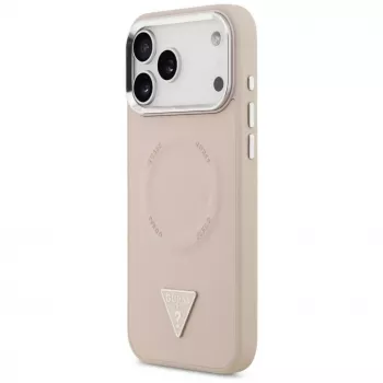 Guess Triangle Logo MagSafe -suojakotelo iPhone 17 Pro (pinkki)