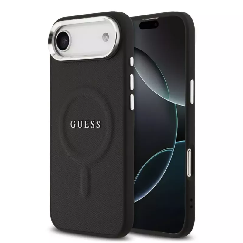 Guess Classic Logo MagSafe -suojakotelo iPhone Air - musta