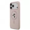 KARL LAGERFELD silikoninen Karl & Choupette Ring MagSafe -kotelo Apple iPhone 17 Pro Maxille, pinkki