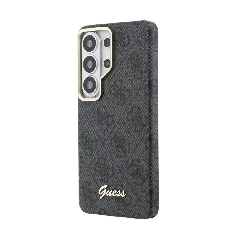 Guess 4G Script MagSafe -suojakotelo Samsung Galaxy S26 Ultralle (musta)