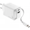 TROIKA POWER PULL 35 autolaturi 35W USB-C PD & USB-A QC 3.0 valkoinen (CHA35/WH)