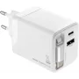 TROIKA POWER PULL 35 autolaturi 35W USB-C PD & USB-A QC 3.0 valkoinen (CHA35/WH)
