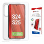 E.V.I. DISPLEX Real Glass MM + kotelo Samsung Galaxy S24/S25