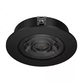 SYNERGY21 LED upotettava kattospotti Helios musta pyöreä neutraali valkoinen