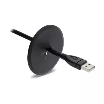 Delock silikoninen kaapeliläpivienti pyöreä Ø 65 mm seinä-/pöytäasennukseen valkoinen/musta