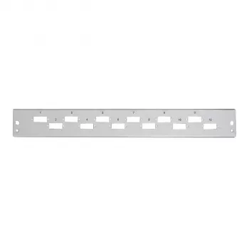 EFB etupaneeli 1U 24 SC duplex vaakasuunnassa siirretty RAL7035
