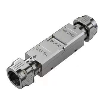 EFB Cat.6A/Cat.7/Cat.7A Slimline suojattu Keystone-liitäntämoduuli RJ45 naaras-naaras