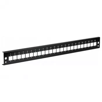 EFB etupaneeli 24xE2000 duplex, E2000 Compact (RDM) suora versio musta