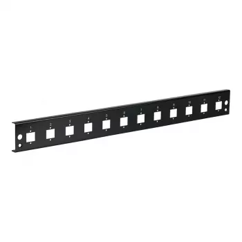EFB etupaneeli 12xE2000 duplex, E2000 Compact (RDM) suora versio musta