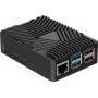 Joy-IT RB-AlucaseP5-09 SBC-kotelo Raspberry Pi 5:lle, alumiini, musta