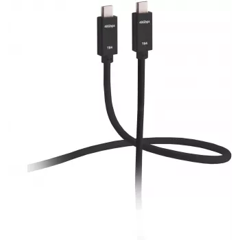 ShiverPeaks Flexline FL31-77155 Thunderbolt 4 -kaapeli - USB-C-liitin USB-C-liittimeen - 1,5 m - musta - kultakontaktit - 40 Gbit/s