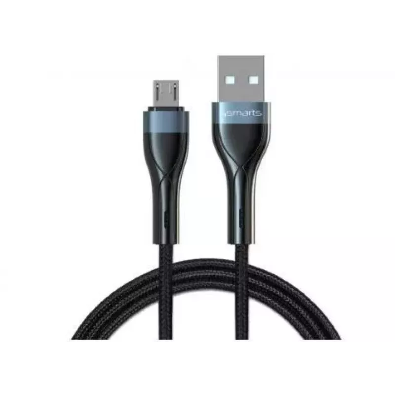 4SMARTS USB-A - Micro-USB kaapeli PremiumCord 10W 1m, musta