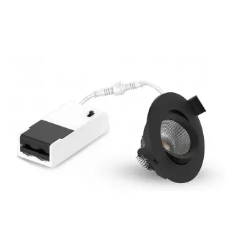 LEUCHTEK GMBH SPR-6W-XWB upotettava LED-valaisin, IP44, alumiini, käännettävä, valittava valonväri (3000K/4000K/6000K), 6W