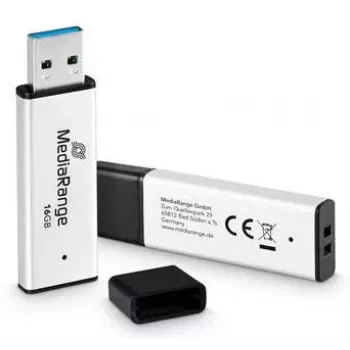 MEDIARANGE MR1899 USB 3.2 16GB muistitikku flash-asema hopea