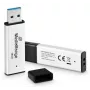 MEDIARANGE MR1899 USB 3.2 16GB muistitikku flash-asema hopea