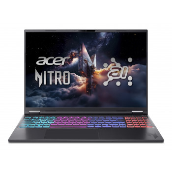 Acer Nitro 16 AI -pelikannettava - AMD Ryzen AI 7 350, 16GB DDR5, 1TB NVMe SSD, RTX 5050, 16 tuuman WQXGA 165Hz IPS, ei käyttöjärjestelmää, Obsidian Black