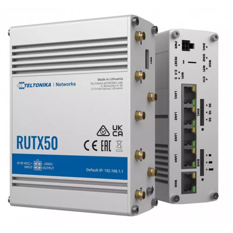 Teltonika RUTX50 teollinen 5G-reititin
