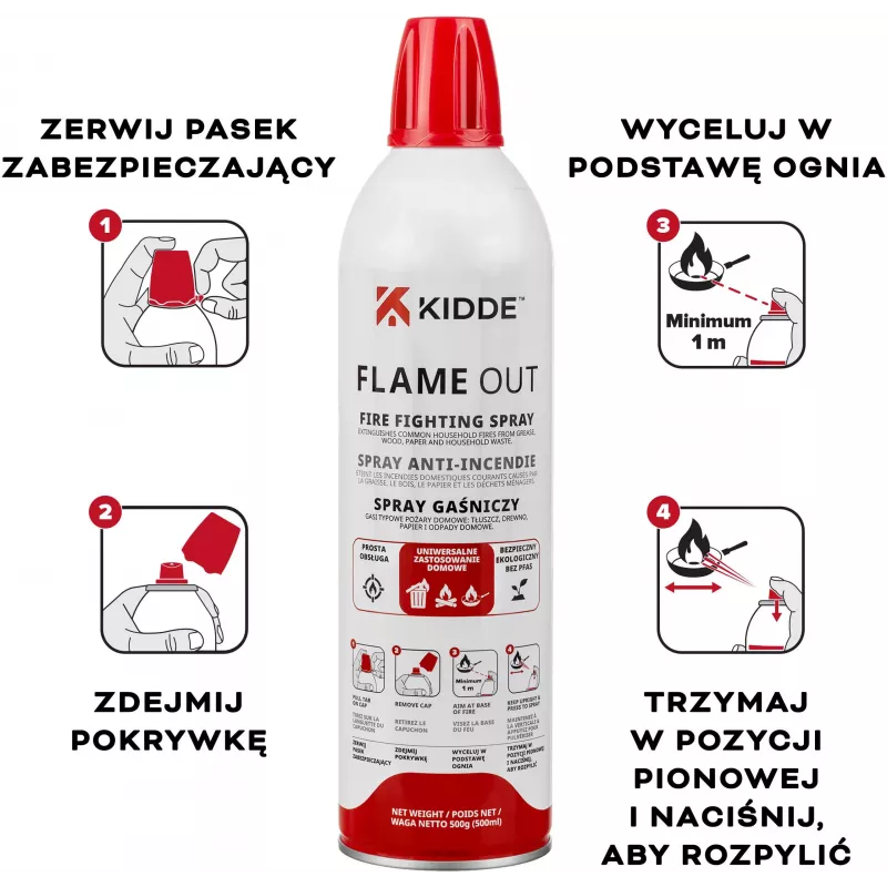 Kidde KFS-500 Flame Out sammutussuihke 500 ml