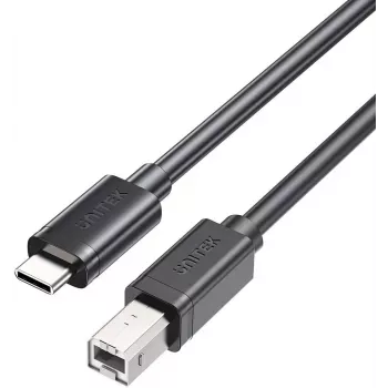UNITEK USB-C - USB-B 2.0 -tulostinkaapeli 5m musta