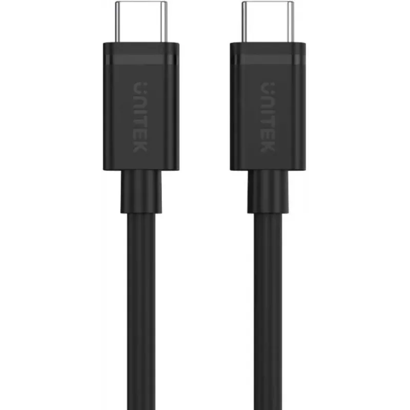 UNITEK USB-C - USB-C -kaapeli 3m - musta - USB 3.2 Gen 2 10Gbps 100W PD