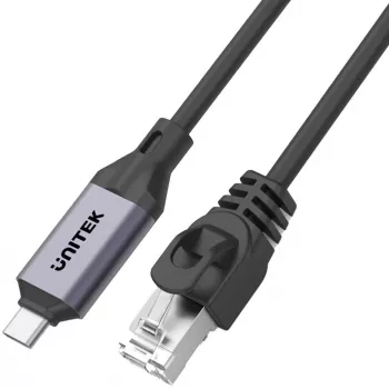 UNITEK USB-C - RJ-45 Gigabit Ethernet -sovitinkaapeli 2m