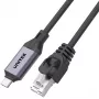 UNITEK USB-C - RJ-45 Gigabit Ethernet -sovitinkaapeli 2m