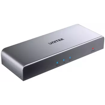 UNITEK HDMI-jakaja 1 tulo 2 lähtöä 4K 60Hz