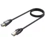 UNITEK Cat.8 S/FTP Ethernet-verkkokaapeli RJ45 LAN 8m musta