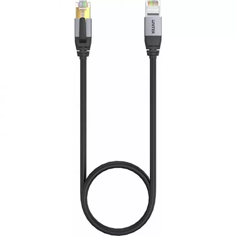 UNITEK Cat.8 S/FTP Ethernet-verkkokaapeli RJ45 LAN 20m musta